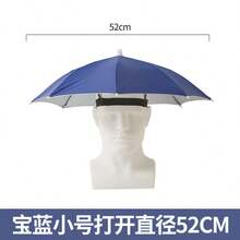 1 st paraplyhatt, lämplig för camping och fiske, paraplyhatt med elastiskt pannband, UV-skydd - Multifärgad - Visa 20