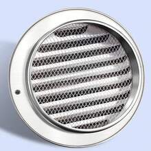 Campana Extractora de acero inoxidable de/150mm, cubierta de escape de pared, puerto de escape, Extractor de baño, rejilla de salida, decoración de persiana JBKI - Esfera-150mm - Ver 6
