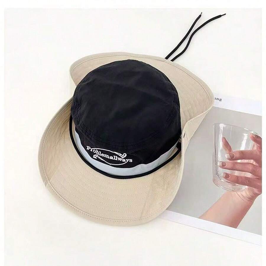 Cappello da sole, cappello da trekking all'aperto a tesa larga multicolore, cappello da pesca, cappello da trekking estivo, cappello secchiello dopamina, versione da donna, cappello protettivo dal sole - Multicolore - Visualizzare 1