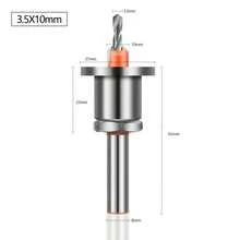 Broca escalonada con tope de profundidad, cabezal de broca avellanadora de aleación, broca para trabajos en madera con instalación de tornillo - Broca avellanada - Ver 21