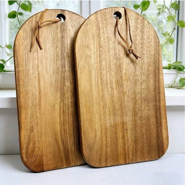 High Quality Acacia Wood Cutting Board, Rosewood Chopping Board, Kitchen Cutting Board, Sturdy Solid Wood Structure Cutting Board Suitable For Meat, Fish, Vegetables, Bread, Fruits - Serving Tray For Home And Restaurant, Multipurpose Wooden Cutting Board For Cutting, Serving And More, Kitchen Accessory, Kitchen Essential