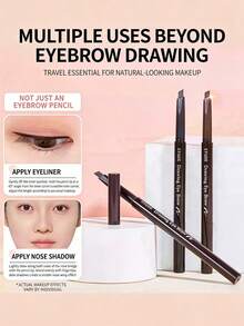 Etude House Eyebrow Pencil Features An Extendable Self-Sharpening Formula, Glides On Smoothly And Helps You Easily Create A Natural Feathery Brow Look. Infused With Oil-Control Powder, Long-Lasting Up To 24 Hours, Smudge-Proof, Sweat-Proof And Water-Resistant, Suitable For Oily Skin And Humid Weather. - 07 Light Brown - View 6