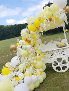 Pastel Yellow Balloons Different Sizes 36 18 12 10 5 Inch Light Yellow Thick Latex Balloon Arch Kit For Gender Reveal Shower Birthday Wedding Bridal Shower Easter Spring Sunflower Bee Party Decorations - View 6