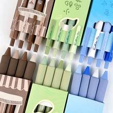 一套咖啡色黑色中性笔，0.5毫米黑色墨水按动式笔，大气文具，适合办公室、学校、返校礼物 - 多色 - 查看 9