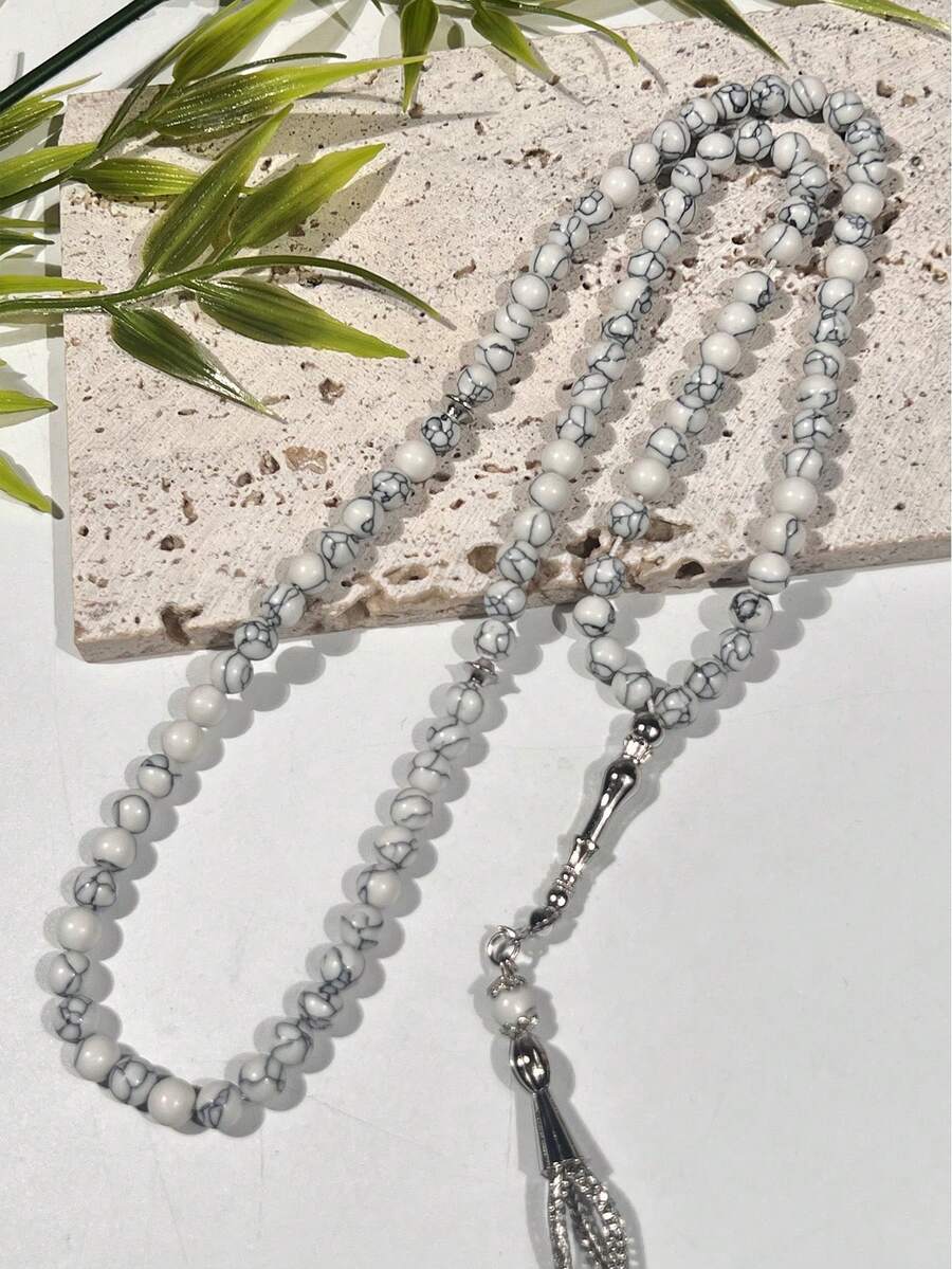 1串99颗绿松石珠斋月祈祷念珠手链，适合斋月祈祷 - 彩色 - 查看 1