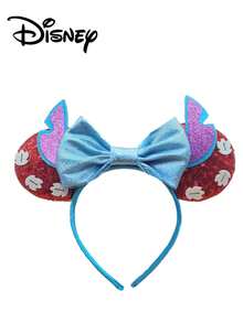 Disney 1件套系列服装头饰，角色扮演服装，卡通史迪奇和米奇耳朵发箍，节日派对独特设计发箍，女士发饰发带 - 彩色 - 查看 7