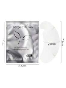 [100% Silk] 50/30 Pairs Eyelash Extension Patches, Non-Woven Fabric Eye Beauty Makeup Eye Mask Stickers - Silver - View 10