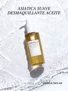 Aceite limpiador ligero de centella de Madagascar 200 ml,eliminar las espinillas y los puntos negros,Aceite limpiador , un aceite limpiador ligero y multifuncional que elimina en profundidad el maquillaje y las impurezas de la piel, al tiempo que la nutre. - Albaricoque - Ver 2