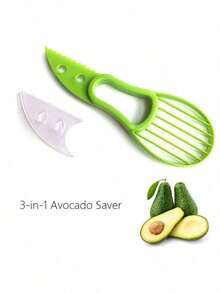 3-In-1 Avocado Slicer, Avocado Knife, Avocado Pitter, Butter Fruit Peeler, Vegetable Cutter, Kitchen Tool Set - Multicolor - View 5