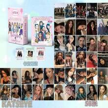 KATSEYE迷你卡片，50张/盒，57x86毫米，韩国女子组合明星全息Lomo卡片和明信片 - 彩色 - 查看 4