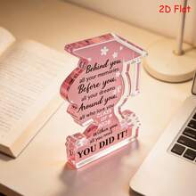 2026届毕业季装饰品、2026届毕业季礼物、毕业纪念品、亚克力奖牌、励志装饰品、毕业典礼、毕业礼物 - 1PC - 查看 1