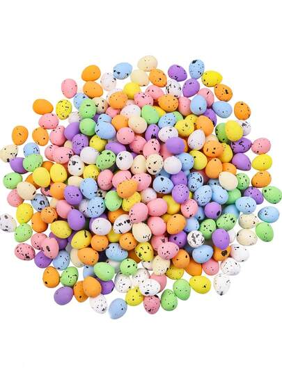 50pcs Pastel Easter Eggs With Spots, Artificial Foam Colored Bird Eggs, DIY Decorative Garlands, Center Decorations, Basket Fillers, Small And Medium-Sized Decorative Nest Eggs, Suitable For Spring Home Decoration, Wedding, Party Gifts, Table Decoration, Easter Eggs, Easter Eggs, Easter Eggs, Decorative Garlands, Outdoor Patio Decorations, Holiday Party Gifts