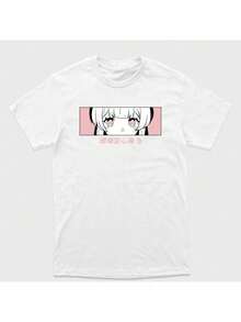Camiseta Básica Gnshin  Unissex Tecido 100% Algodão Moda Streetwear - Branco - Visão 1