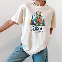2026 World Cup Shirt, World Cup Tshirt, USA World Cup, Comfort Color Shirt - trắng - Xem 1