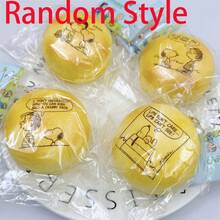 SNOOPY 1个史努比汉堡慢回弹减压捏捏玩具，超柔软PU仿真汉堡玩具挂件，学生礼物，款式随机 - 黑色 - 查看 10