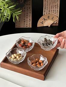 1件极简冰川水果盘，高端家居茶点盘，创意水果盘零食托盘 - 無色 - 查看 3