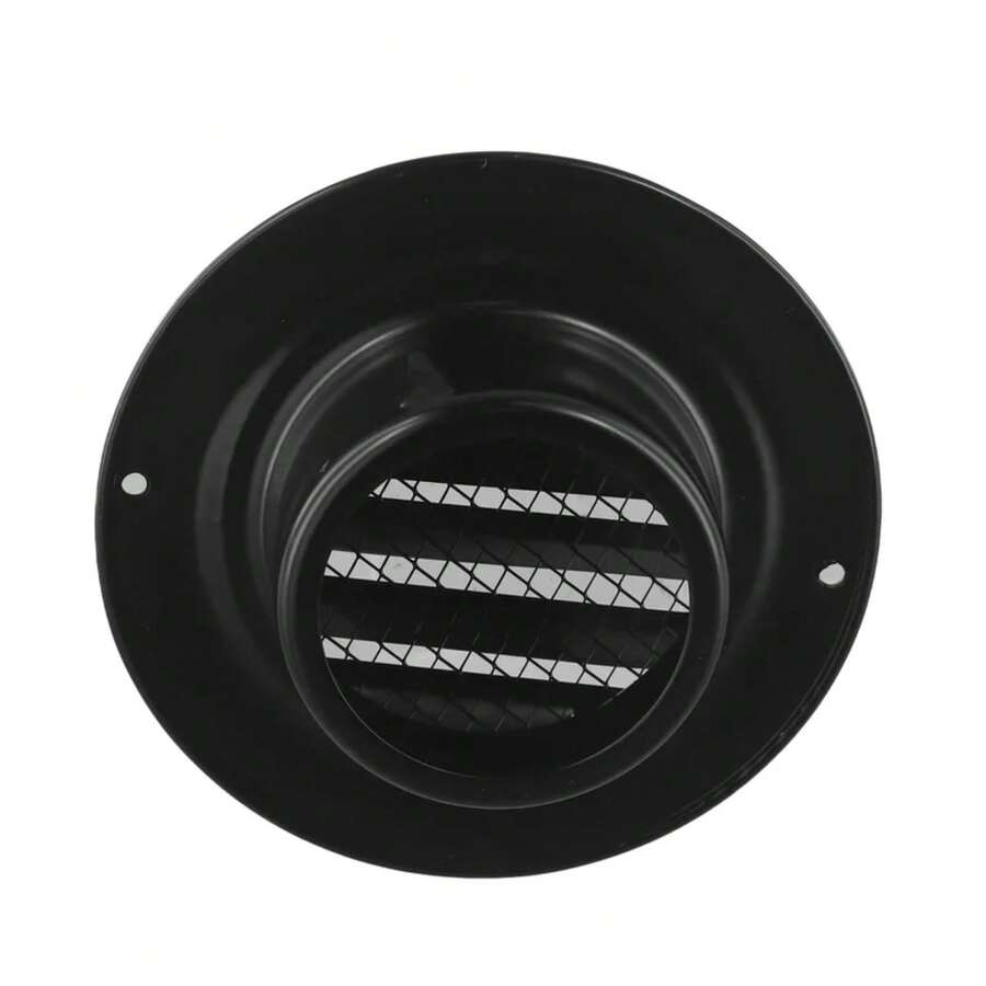 Rejilla de ventilación redonda de acero inoxidable de 70-200mm, herramienta de ventilación de conducto de pared Exterior, cubiertas de parrilla de ventilación circular para mejorar el hogar HJQQ - 70 mm - Ver 1