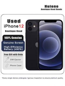 Apple 二手蘋果 iPhone 12 智慧型手機，雙卡雙待 4G，95% 新，原廠螢幕和高效電池（≥90%） - 多色 - 查看 11