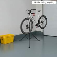 SHIOUCY Fahrradhalterung mit Werkzeugträger, Fahrrad Montageständer, Profis Fahrradreparaturständer bis 50kg, klappbar und 360° Drehbare Halterung, Reparaturständer Fahrrad, Höhenverstellbarkeit für Mountainbikes, Elektroräder - Schwarz und Rot - Übersicht 2