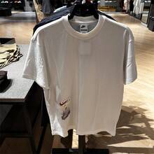 Nike 男子新款寬鬆針織休閒運動T卹 - 白色 - 查看 6