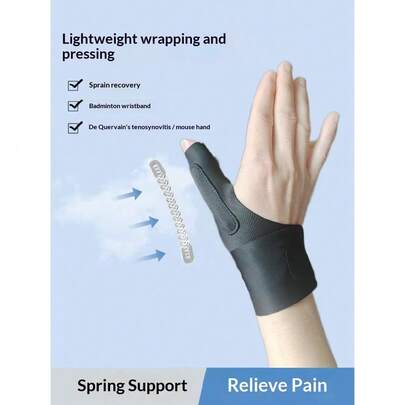 1个拇指腕托，提供腱鞘支撑，保护手腕免受鼠标手损伤，防止扭伤，为妈妈们提供手腕固定。