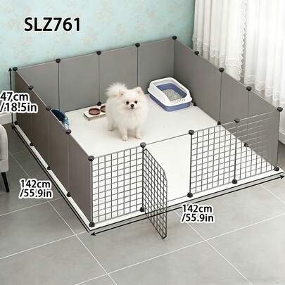 Detachable & Assembled Puppy Playpen, Small Dog/Rabbit/Kitten Indoor Safety Fence