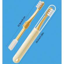 2in1 Cleaning Dog Toothbrush Soft Hair Pet Toothbrush Double Sided Tooth Brush For Dog Cat Small Pet Teeth Cleaning Oral Care Pet Cleaning Toothbrush At Both Ends - View 2