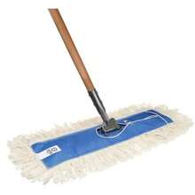 Nine Forty 36" Premium Cotton Dust Mop Kit - Heavy Duty Mop Head With Wood Handle For Industrial Commercial And Residential Cleaning - Dry Floor Duster For Hardwood Surfaces - White - Wooden Handle - 查看 9
