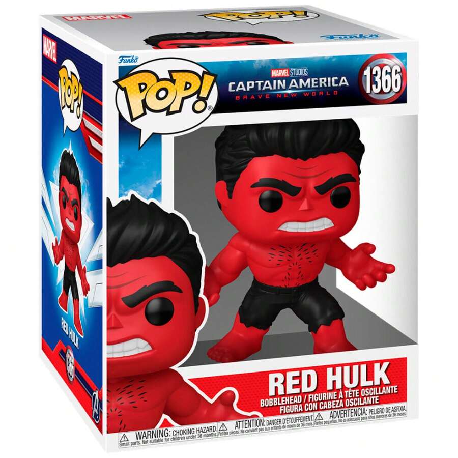 Funko POP Figure - Red No. 1366 - Collectible Vinyl Figure 9cm - Villain From Brave New World With Angry Expression - Official Product - Gift For Collectors - Multicolor - View 1