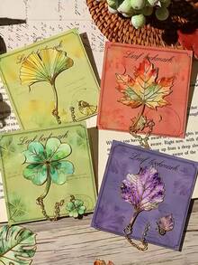 1 chiếc kẹp sách bằng kim loại hình lá cây sống động như thật, hình lá phong, hoa hướng dương, hoa hồng, lá Monstera, hình bướm, kiểu dáng cổ điển thanh lịch, quà tặng sáng tạo chất lượng cao dành cho bạn bè. - nhiều màu - Xem 3