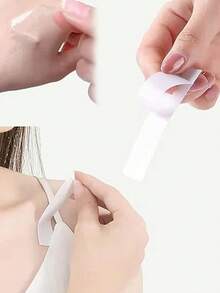 36pcs Double-Sided Adhesive Tape, Waterproof Transparent Tape, Camisole Fixation Stickers, Double-Sided Bra Tape, Dress Chest Protection Stickers, Prevent Wardrobe Malfunction, Suitable For Clothes, Body, Scarf, Makeup, All Fabrics And Skin Types, Unisex - Bagged - View 8