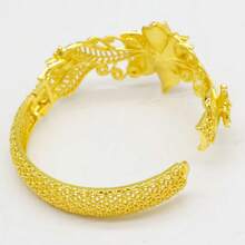 1pc Middle Eastern Luxury Bracelet, 2 Styles Available, Women's Fashion Jewelry, African, Bridal Wedding Ceremony - Yellow Gold - View 10