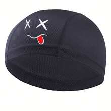 1 Piece Of Breathable Mesh Headgear, Lightweight And Quick-Drying, Unisex Sports Motorcycle Baseball Cap, Thickened Cycling Cap, Suitable For Outdoor Sports, Running, Travel, And Work, Cooling Cycling Beanie - Black - View 2