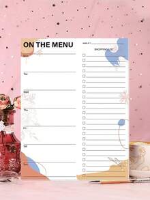 BUBU Magnetic Weekly Meal Planner Notepad, Tear-Off Pages, Grocery List, Suitable For Back To School, Kitchen Essentials, Office Supplies, Teacher's Day Gift - Multicolor - View 5