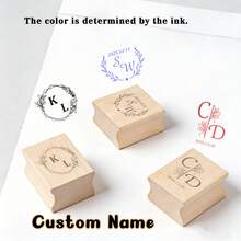 1 chiếc con dấu gỗ trang trí có thể tùy chỉnh tên và ngày tháng, con dấu họa tiết phác thảo, con dấu đám cưới, quà tặng kỷ niệm cho cặp đôi, trang trí ngày Valentine, thích hợp để trang trí nhật ký, sổ kế hoạch, đồ thủ công DIY, album ảnh, thiệp, thư từ, tạp chí, v.v. - nhiều màu - Xem 3