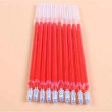 0,5mm 20 unids/set recambio de pluma de Gel varillas de firma de oficina tinta roja azul negra papelería para oficina escuela suministros de escritura manijas aguja 6DLH - Tinta negra - Ver 9