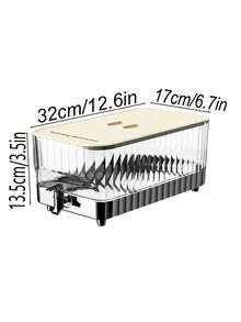 5.3L Large Capacity Beverage Dispenser With Faucet, Leak-Proof Plastic Drink Pitcher With Lid, Cold Drink Container, Easy To Dispense - Multicolor - View 12