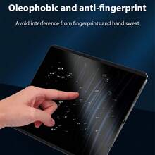 Shockproof Privacy Mobile Phone Film Tablet Screen Protector 1pc High Definition Privacy Screen Protector Film For Pro/Air/Mini (7.9-12.9 Inch): Left And Right Privacy Protection, Suitable For Office, Commuting And Public Places Browsing (Anti-Fingerprint Coating, Cleaning Kit And Compatible With Phone Cases Edge). Essential Screen Protector For Daily Use, Office, Home Tablet Screen Protection, Waterproof, Shockproof, Anti-Fall, Anti-Scratch. Accessories Case Screen Protect Screen Protector A16 Screen Protector Spring Birthday Gift - Black - View 5