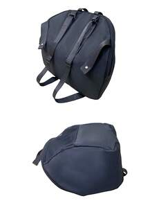 1pc Black Baby Stroller Storage Bag, Large Capacity Backpack With Adjustable Shoulder Strap, Compatible With Doona Car Seat Stroller - Black - View 3