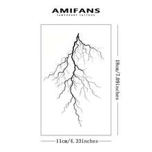 AMIFANS Temporary Tattoos, Semi-Permanent Tattoos, Lasting 1-2 Weeks, Durable Tattoos, Fruit Juice Tattoos, Realistic Tattoos, Romantic Tattoos, Fake Tattoos, Waterproof, Authentic Tattoo Appearance, Niche Design Tattoos, Fruit Tattoos, Plant Tattoos - Black - View 3