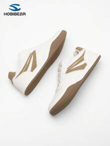 HOBIBEAR 1双男女通用户外运动鞋，优雅女士橡胶底运动鞋，宽楦，舒适休闲运动鞋，跑步鞋，训练鞋，宽敞舒适的欧美步行徒步鞋 - 金色 - 查看 5