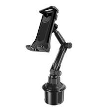 Heavy-Duty Car Cup Holder Tablet Stand – 15" Height Adjustable Mount For 6-12.9" Tablets & All Smartphones, Large 1.57" Clamp For Desk-Free Viewing In Office, Home & Travel - View 9