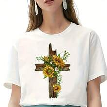 1件/2件/3件装向日葵热转印图案，适用于围裙、厨房用巾、帆布包、T恤、抱枕等。 - L+S - 查看 4