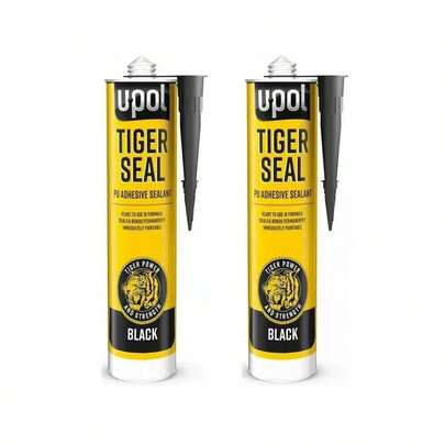 2 X Upol Tiger Seal Blk 310ml Polyurethane Adhesive Sealant TIG/NB New U-POL