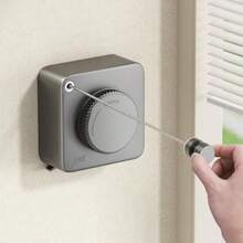 Retractable Washing Line Non-Sagging Clothes Line Indoor And Outdoor Heavy Duty Extendable Washing Line Wall Mounted Stainless Steel Line-4.6M Gray   Dvv - Grey - View 7