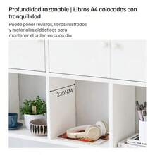 Estantes Flotantes Repisas De Pared Almacenamiento Para Sala Cocina - Blanco - Ver 7