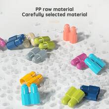 140pcs DIY Second Generation Bullet Head Block Multi-Color Interlocking Building Blocks For Assembly And Construction Toys - Multicolor - View 5