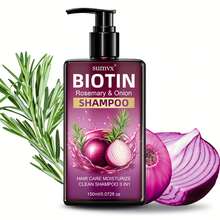 三效合一洗发水，蕴含洋葱、迷迭香和生物素，深层清洁，控油去屑，滋养秀发，令稀疏头发更显浓密丰盈。修护干枯受损发质。男女皆宜。 - 洗髮水 - 查看 6