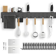 Organizador Soporte de Cuchillos y Cucharas de Acero Inoxidable Organizador Almacenamiento de Cocina, Organizacion de Hogar, Escurridor Estante de Cocina 50cm y 60cm - Ver 11