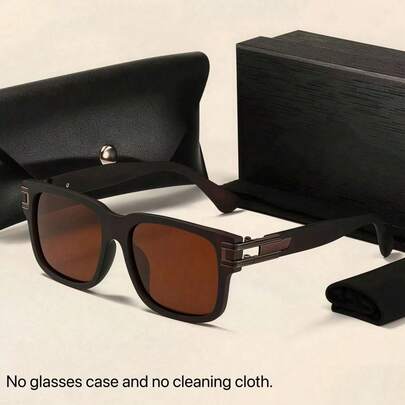 1 Cặp kính gọng lớn thời trang dành cho nam, phù hợp sử dụng hàng ngày, lái xe, làm quà tặng, kính mắt cao cấp, phụ kiện thời trang.